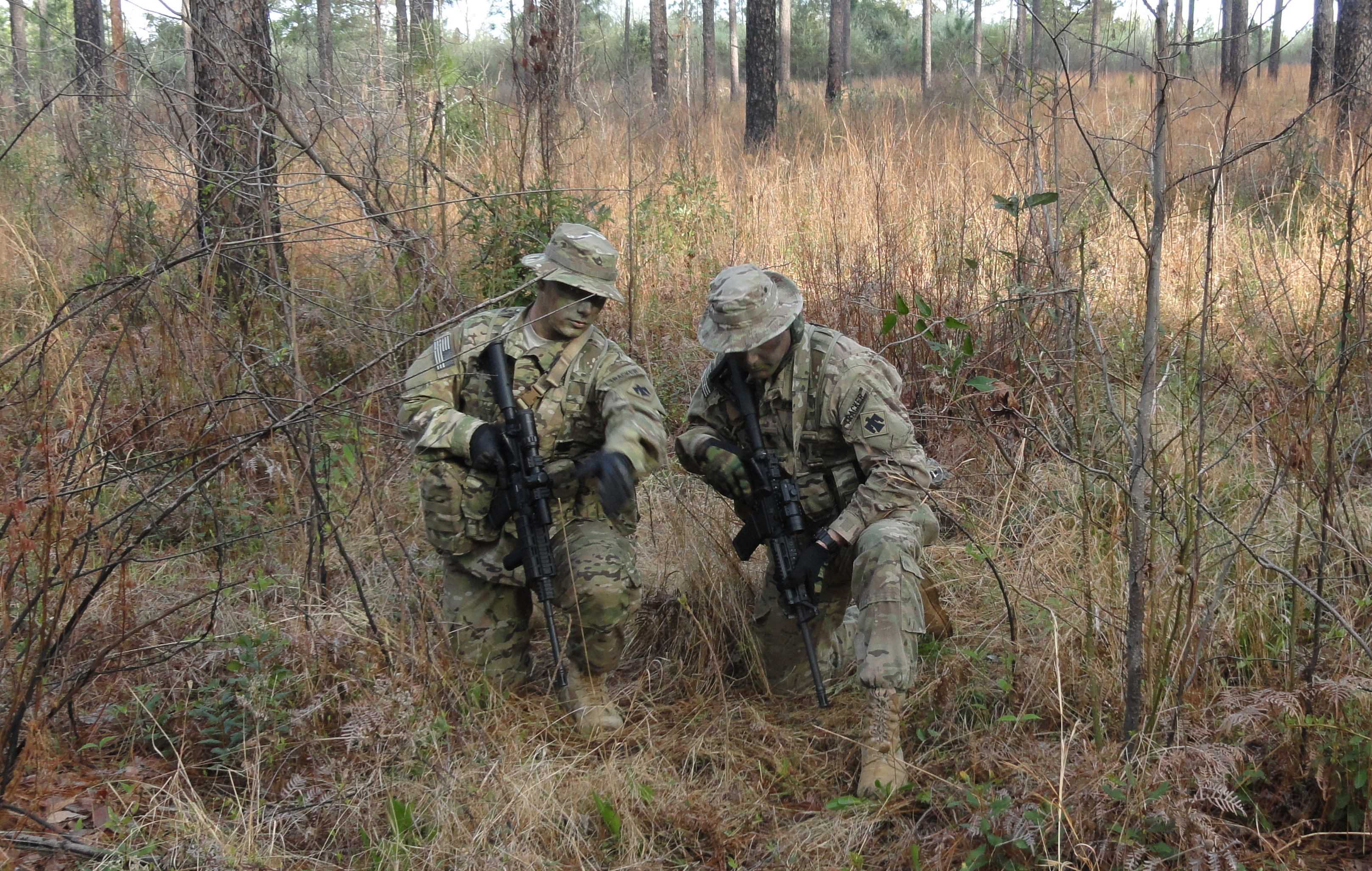 U.S. Army National Guard Soldiers conducting our Tracking Course.