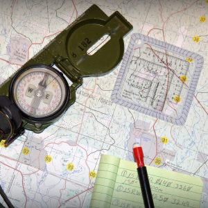Basic tools used for Map Reading and Land Navigation are the Map, Protractor, Lensatic Compass, Pencil and Paper.